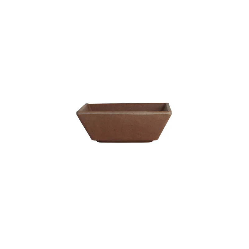 Creations Melamine Square Dish Redwood 4 in x 1 3/8 in (3 oz) Cali - Set of 12 Creations Melamine Square Dish Redwood 4 in x 1 3/8 in (3 oz) Cali - Set of 12