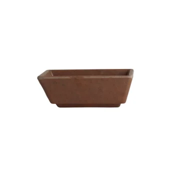 Creations Melamine Rectangular Dish Redwood 3 1/4 in x 2 1/2 in x 1 1/4 in (2 oz) Cali - Set of 24