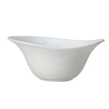 Creations Melamine Deep Bowl Large 10 in x 4 1/4 in (1 1/4 qt) Scape White - Set of 6