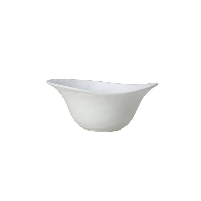 Creations Melamine Deep Bowl Large 10 in x 4 1/4 in (1 1/4 qt) Scape White - Set of 6