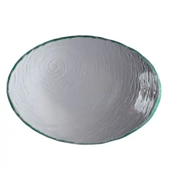 Creations Glass Oval Bowl 11 5/8 in x 8 1/4 in x 2 5/8 in (19 oz) Scape Clear - Set of 6