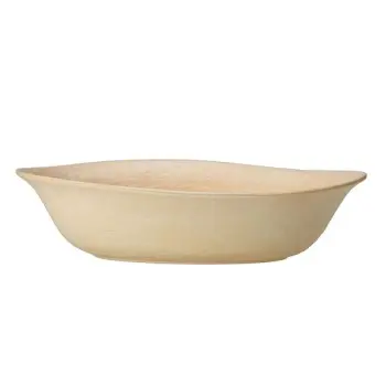 Creations Melamine Bowl Oval Large 15 3/4 in x 9 1/2 in x 4 in Scape (2 1/2 qt) Papyrus