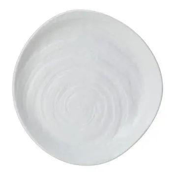 Creations Melamine Plate 9 in Scape White - Set of 6