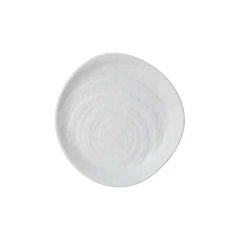 Creations Melamine Plate 9 in Scape White - Set of 6