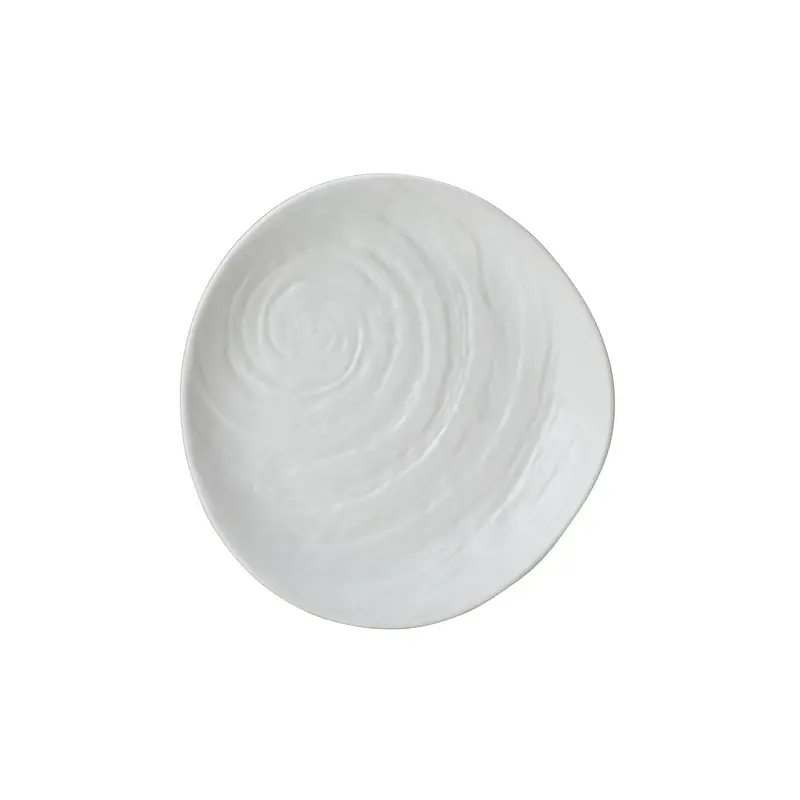 Creations Melamine Plate 11 in Scape White - Set of 6 Creations Melamine Plate 11 in Scape White - Set of 6