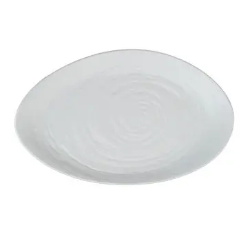 Creations Melamine Platter Oval 15 3/4 in x 9 1/2 in Scape White