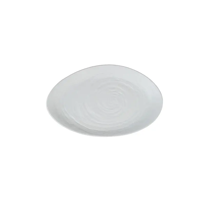 Creations Melamine Platter Oval 15 3/4 in x 9 1/2 in Scape White