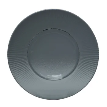 Creations Glass Gourmet Deep Rim Bowl 11 1/4 in (10 oz) Willow Smoke - Set of 12