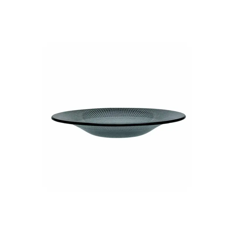 Creations Glass Gourmet Coupe Plate 11 1/4 in Willow Smoke - Set of 12 Creations Glass Gourmet Coupe Plate 11 1/4 in Willow Smoke - Set of 12