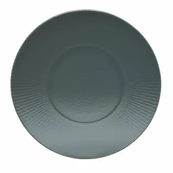Creations Glass Gourmet Plate 10 3/4 in (6 in Well) Willow Smoke - Set of 12