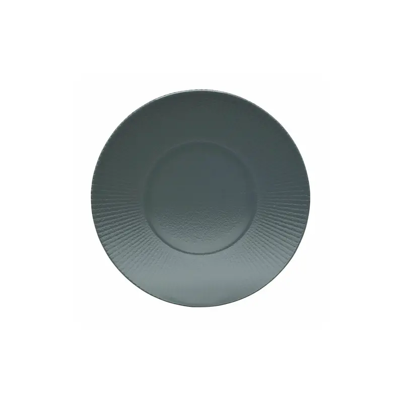 Creations Glass Gourmet Plate 10 3/4 in (6 in Well) Willow Smoke - Set of 12 Creations Glass Gourmet Plate 10 3/4 in (6 in Well) Willow Smoke - Set of 12