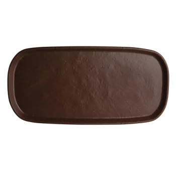 Creations Melamine Rectangular Tray Redwood 14 1/2 in x 7 in x 1 in Cali - Set of 6