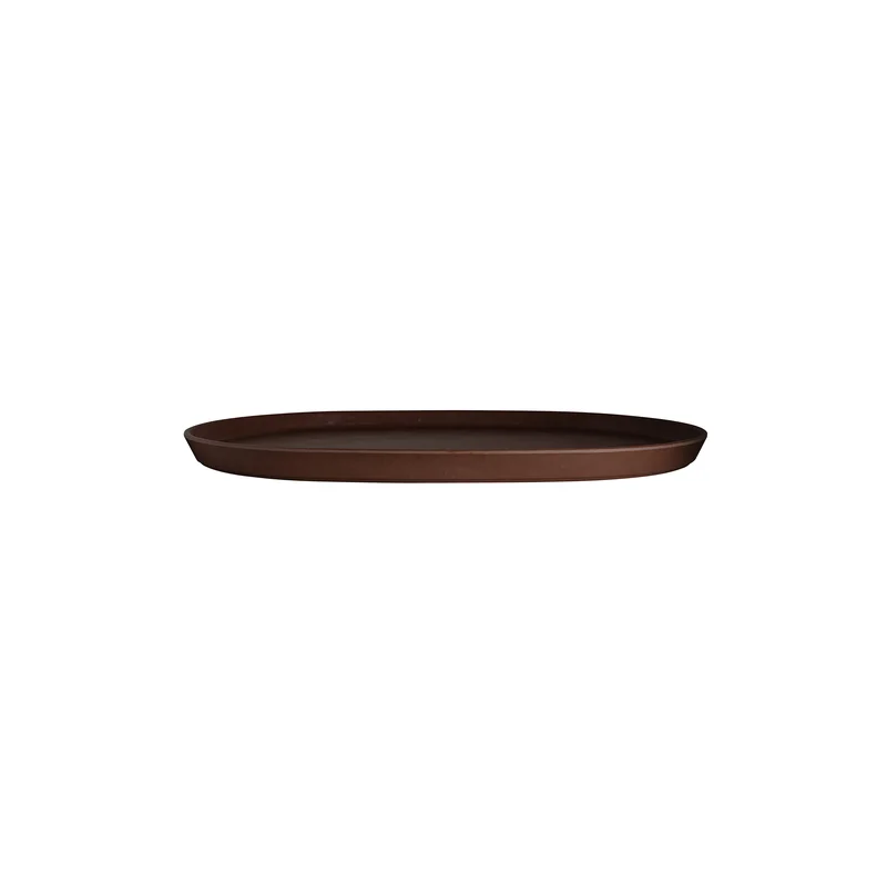 Creations Melamine Oval Tray Redwood 17 in x 11 3/4 in x 1 in Cali - Set of 12