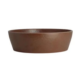 Creations Melamine Round Bowl Redwood 7 in x 2 in (16 1/2 oz) Cali - Set of 12
