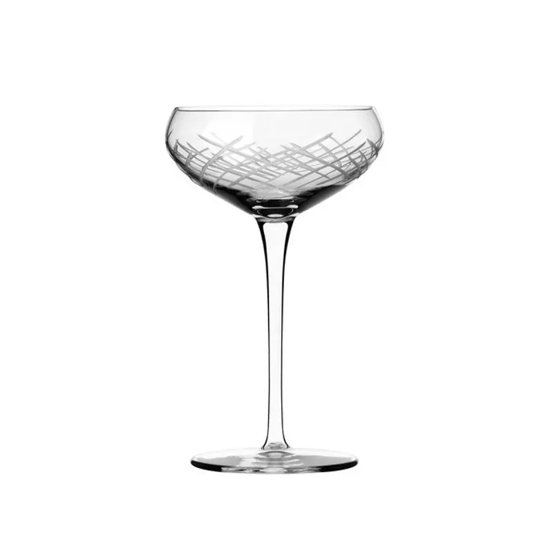 Reserve by Libbey Crosshatch Cocktail Glass 8 oz. coupe clear Gastronorm - Case of 12 Reserve by Libbey Crosshatch Cocktail Glass 8 oz. coupe clear Gastronorm - Case of 12