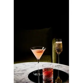 Reserve by Libbey Crosshatch Flute Glass 8 oz. clear Gastronorm - Case of 12