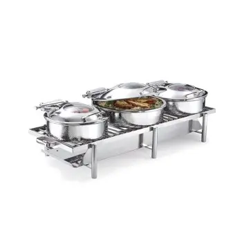 DW Haber Heater Stand Tempo with Grill 40 in L x 14 in H Stainless Steel