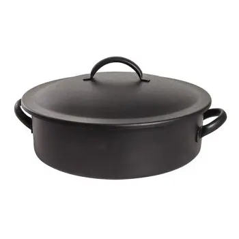 D.W.Haber Round Black Homestyle Chafer L 17 1/4" W 15" H 6" - 2 Gal - 7.5 L -