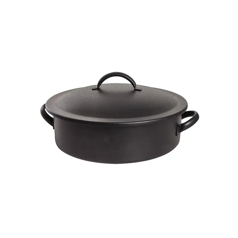 D.W.Haber Round Black Homestyle Chafer L 17 1/4" W 15" H 6" - 2 Gal - 7.5 L -