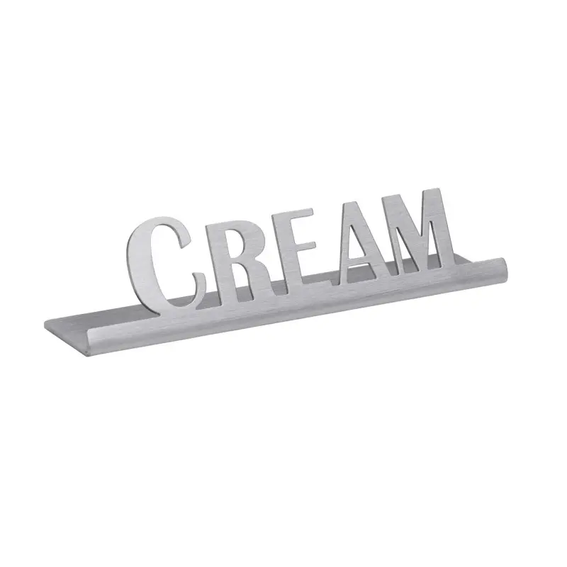 Service Ideas Laser Brushed Coffee Sign Short Standard Finish Service Ideas Laser Brushed Coffee Sign Short Standard Finish