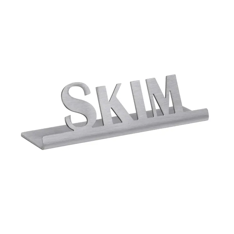 Service Ideas Laser Brushed Skim Sign Short Standard Finish