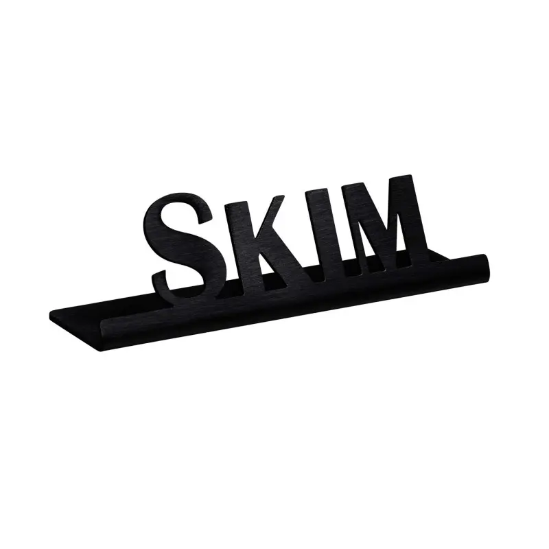 Service Ideas Laser Brushed Skim Sign Short Black Onyx Finish Service Ideas Laser Brushed Skim Sign Short Black Onyx Finish