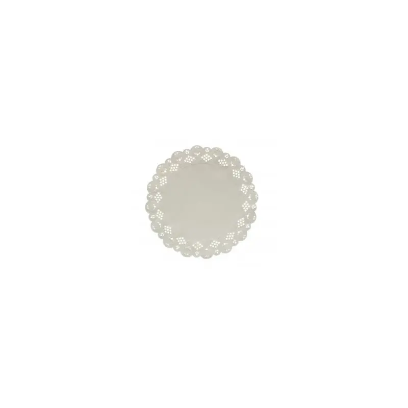 Round Dulce White Greaseproof Paper Lace Doilie - Ø 16cm - Pack of 250