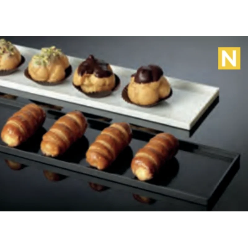 Sleek White Rectangular Display Tray - 600 mm x 100 mm