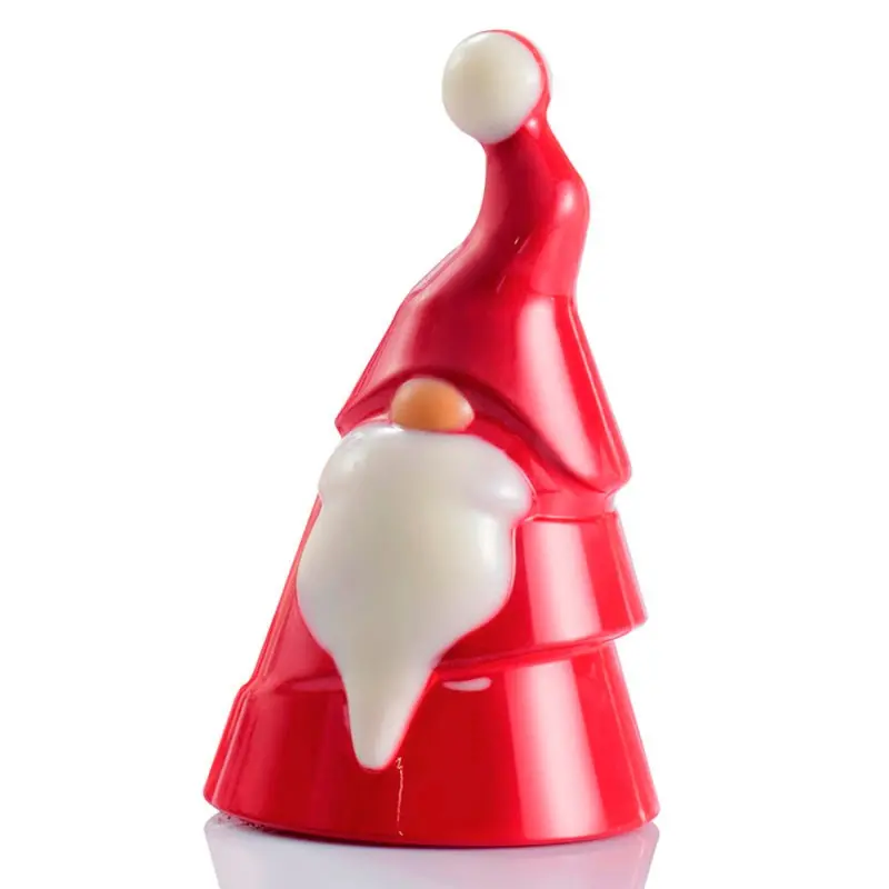 Professional Polycarbonate Santa Gnome Chocolate Mold - ø 70 mm x h 120 mm - 4 Cavity - 55gr Professional Polycarbonate Santa Gnome Chocolate Mold - ø 70 mm x h 120 mm - 4 Cavity - 55gr