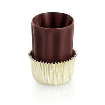 Belgian Dark Chocolate Cups - Liqueur Cups (Foil Wrap) 1in x 1.5in - 154 Pcs