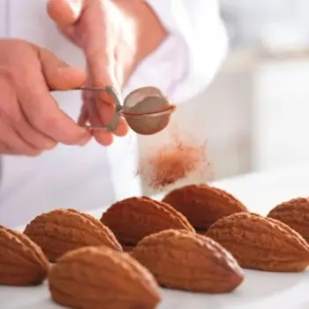 SILMAE Professional Silicone Pastry Mold - Cocoa Pod - 94 mm x 46 mm x 36 mm – 76 ml - 25 cavity