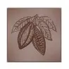 Polycarbonate Cocoa Bean Caraque Napolitain Chocolate Mold - 30mm x 30mm x h 5mm - 5gr - 21 cavity