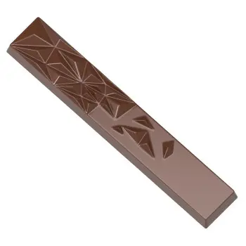 Polycarbonate Glacier Chocolate Bar Mold - 145mm x 25mm x h 13mm - 42gr - 8 cavity