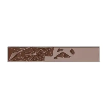 Polycarbonate Glacier Chocolate Bar Mold - 145mm x 25mm x h 13mm - 42gr - 8 cavity