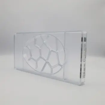 Polycarbonate Easter Egg Caraque Chocolate Tablet Mold - 173mm x 118mm x h 15mm - 250gr