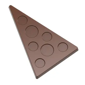 Polycarbonate Christmas Tree Chocolate Tablet Mold - 174mm x 113mm x h 9mm - 9gr - 2 cavity