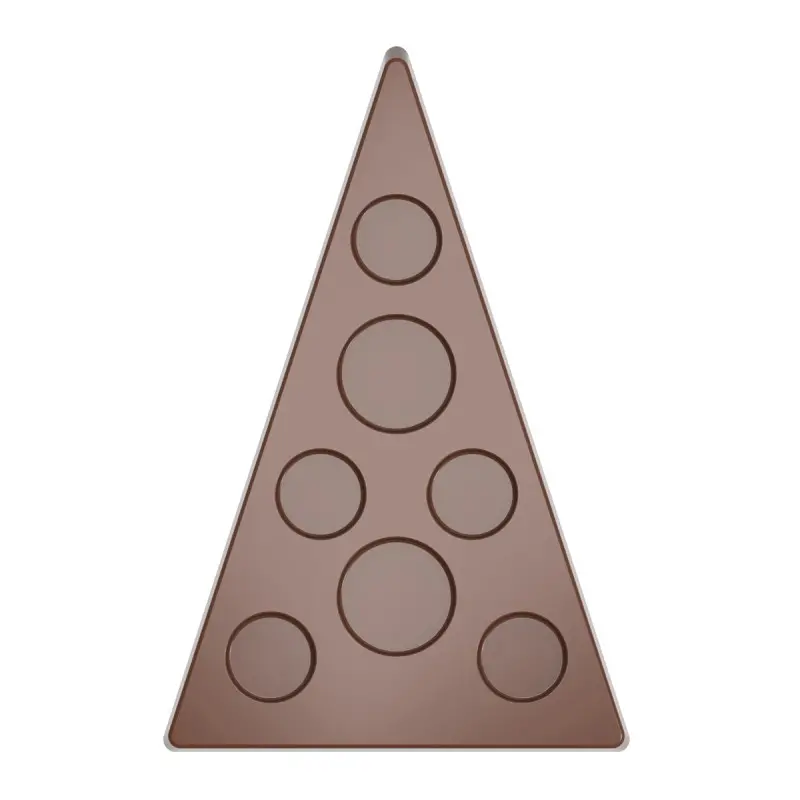 Polycarbonate Christmas Tree Chocolate Tablet Mold - 174mm x 113mm x h 9mm - 9gr - 2 cavity Polycarbonate Christmas Tree Chocolate Tablet Mold - 174mm x 113mm x h 9mm - 9gr - 2 cavity