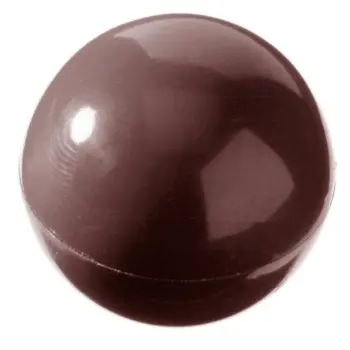Polycarbonate Hemisphere Half Sphere Chocolate Mold Ø 25mm - 25 x 25 x 12.5 mm - 4gr - 4x9 Cavity