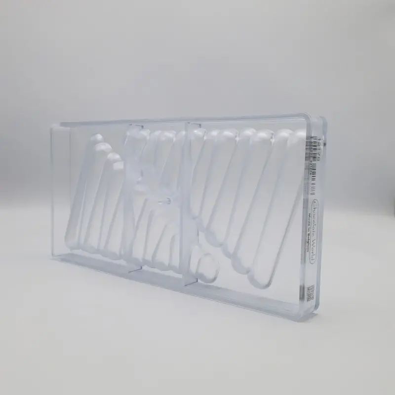 Polycarbonate Christmas Tree Chocolate Tablet Mold - 174mm x 114mm x h 12mm - 120gr - 2 cavity