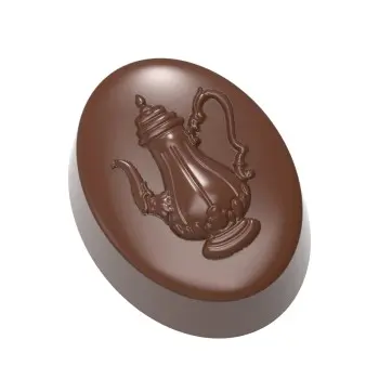Polycarbonate Victorian Coffee Pot Chocolate Praline Mold - 35mm x 27mm x h 15mm - 11gr - 21 cavity