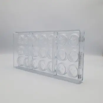 Polycarbonate Victorian Tea Pot Chocolate Praline Mold - 30mm x 30mm x h 15.5mm - 11.5gr - 21 cavity