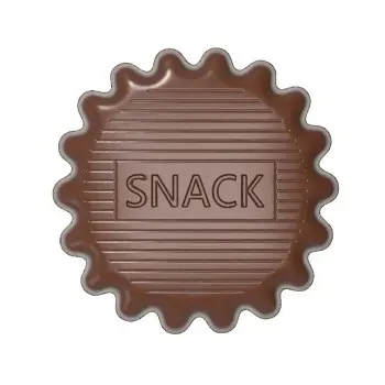 Polycarbonate Chocolate Snack Mold by Alexandre Bourdeaux - 56mm x 56mm x h 7mm - 19gr - 8 cavity