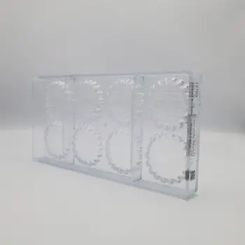 Polycarbonate Chocolate Snack Mold by Alexandre Bourdeaux - 56mm x 56mm x h 7mm - 19gr - 8 cavity