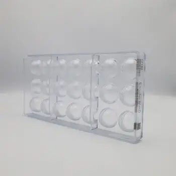 Polycarbonate Cocoa DNA Chocolate Bon Bon Mold by Matias Dragun - 29mm x 29mm x h 17mm - 10gr - 21 cavity