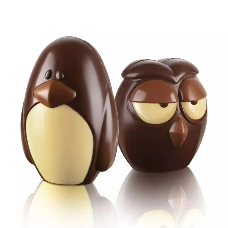 Silikomart Professional ALFIE 3D Owl Chocolate Mold - 113 mm x 122 mm x h 40 mm Silikomart Professional ALFIE 3D Owl Chocolate Mold - 113 mm x 122 mm x h 40 mm