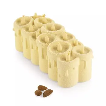 Silikomart Professional Bûche Lumière Silicone Pastry Log Mold - 219 mm x 89 mm x h 76 mm - 1080ml