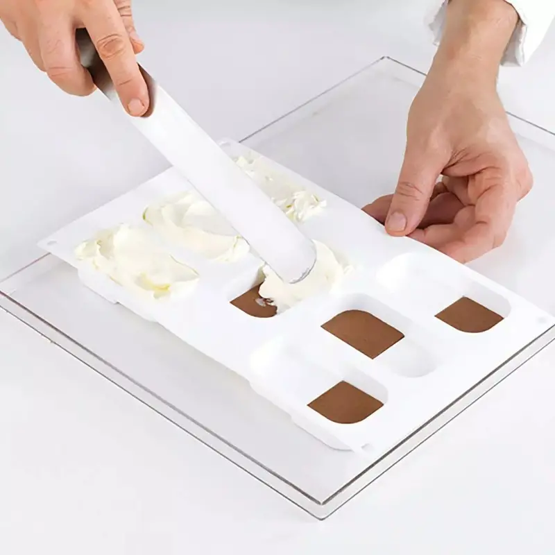 Silikomart Professional Bisc05 Mini Crock Silicone Ice Cream Sandwich Mold - 89 mm x 45 mm x h 20 mm - 938ml -