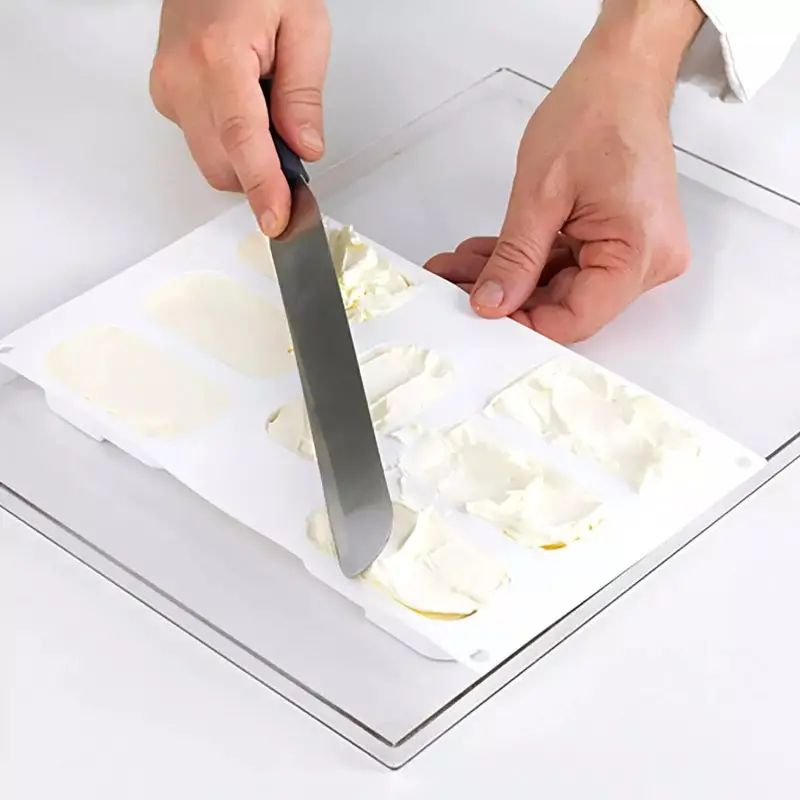 Silikomart Professional Bisc05 Mini Crock Silicone Ice Cream Sandwich Mold - 89 mm x 45 mm x h 20 mm - 938ml -