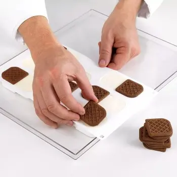 Silikomart Professional Bisc05 Mini Crock Silicone Ice Cream Sandwich Mold - 89 mm x 45 mm x h 20 mm - 938ml -