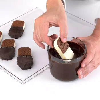 Silikomart Professional Bisc05 Mini Crock Silicone Ice Cream Sandwich Mold - 89 mm x 45 mm x h 20 mm - 938ml -